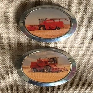 70's Massey Ferguson Combine Belt Buckles - 2 - Farming - Harvest - Farmer